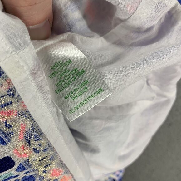 Lilly Pulitzer Mila Shift Dress Tic Tac Tile Engineered Size 2 Cotton Multicolor - Picture 8 of 10